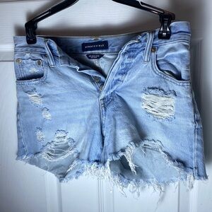 Aeropostale 90's High Rise Cut Offs  Shorts Distressed Size 0